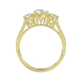 LADIES RING 1 3/4CT ROUND DIAMOND 14K YELLOW GOLD (CENTER STONE ROUND DIAMOND 1CT )